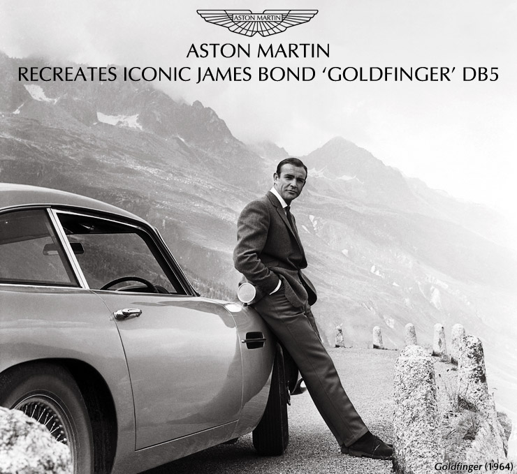 Aston Martin recreates iconic Goldfinger DB5