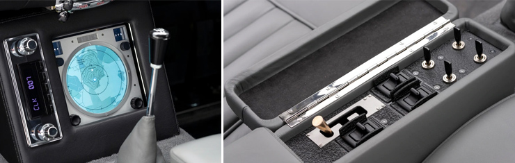 Aston Martin DB5 Continuation model 2020 gadget controls