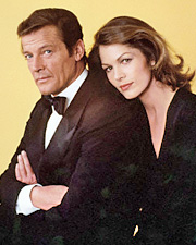 Roger Moore and Lois Chiles in Moonraker (1979)