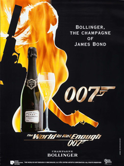 Bollinger poster The World Is Not Enough (1999)