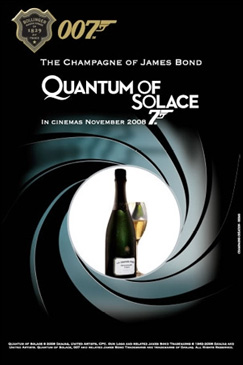 Bollinger poster Quantum of Solace (2008)