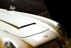 Aston Martin DB5 in a recreated scene from Goldfinger (1964)