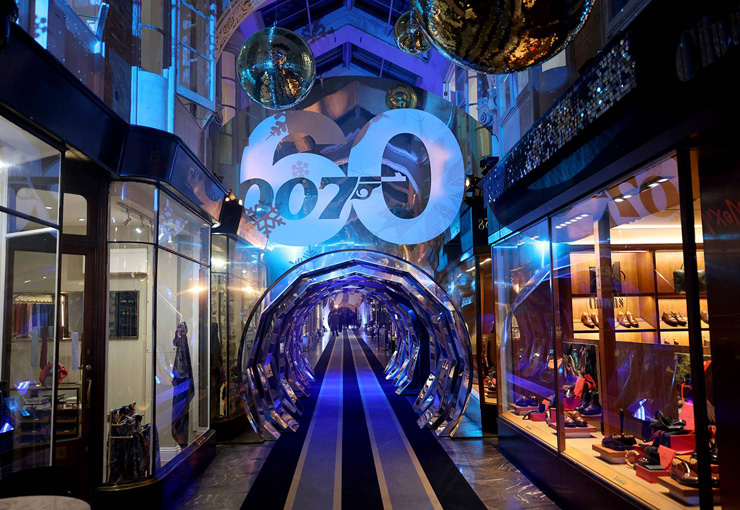 Burlington Arcade James Bond 60th Anniversary