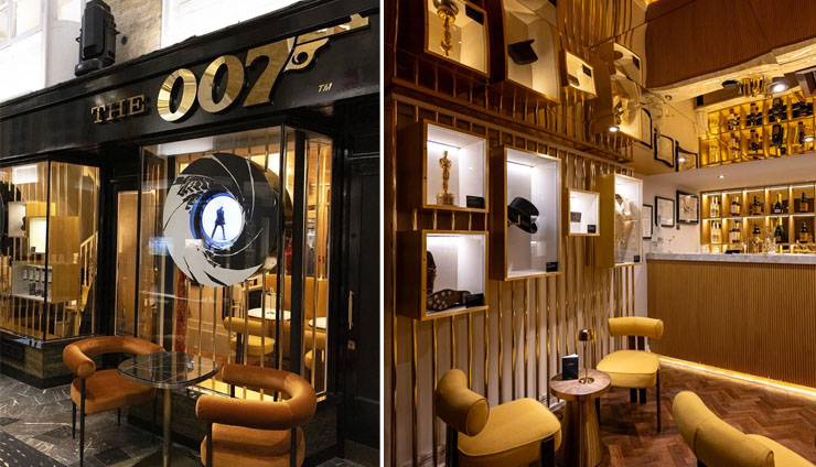 The 007 bar at the Burlington Arcade