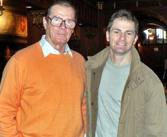 Jean Goyette with Sir Roger Moore