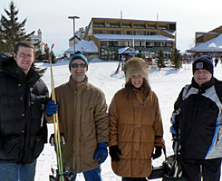 Anders Fredjh, Jean & Susie Goyette join Duncan Carter for a 'friendly' 007 ski chase