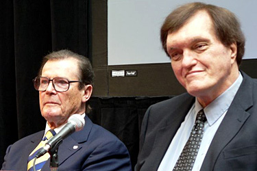 Sir Roger Moore with Richard Kiel