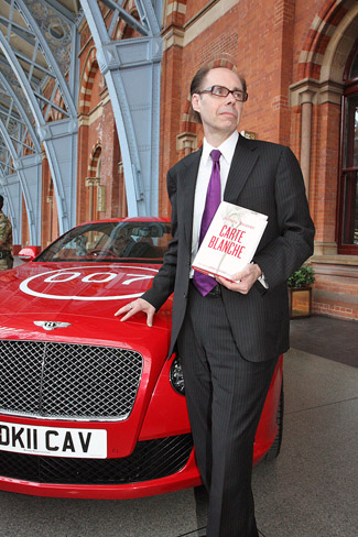 James Bond author Jeffery Deaver with the Bentley Continental GT