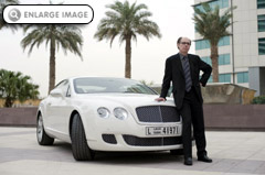 Jeffery Deaver with Bentley Continental GT
