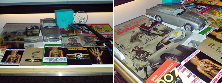 BEST OF BOND Weekend props display case 2