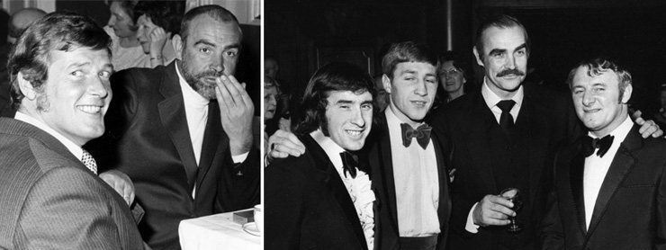 roger Moore and Sean Connery/Diamonds Are Forever Scottish premiere