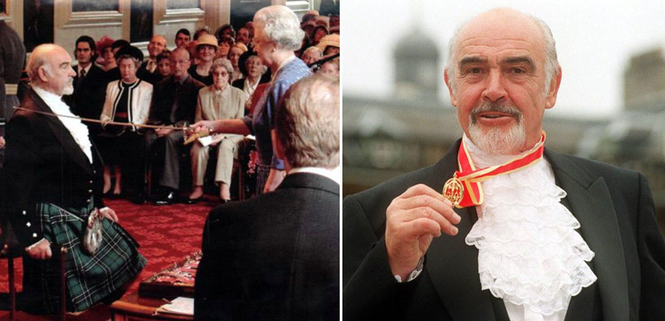 Investiture of Sir Sean Connery 2000