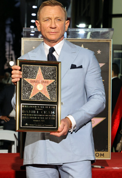 Daniel Craig honoured with a star on the Hollywood Walk of Fame 