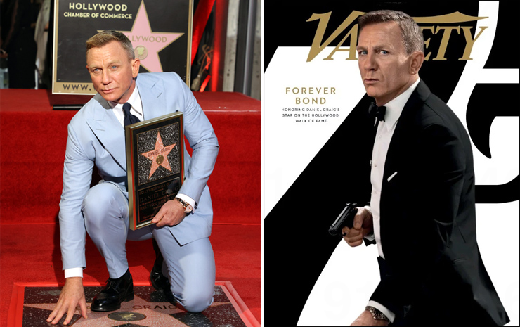 Daniel Craig Hollywood Walk of Fame/Variety cover 6 October 2021