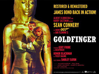 Goldfinger Quad Poster - 2007 Re-Issue