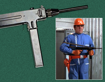 A Sub Machine Gun with foldable butt used in Diamonds Are Forever (1971)