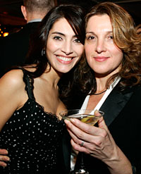 Caterina Murino with Barbara Broccoli