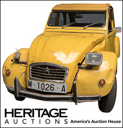 Heritage Auctions offer the Citroën 2CV from For Your Eyes Only (1981)