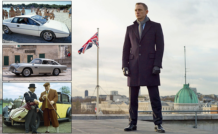Daniel Craig as James Bond in Skyfall (2012) | Lotus Esprit, Aaton Martin and Rolls Royce Phantom III