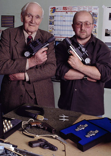 Nick Finlayson with Desmond Llewelyn 'Q' GoldenEye (1995)
