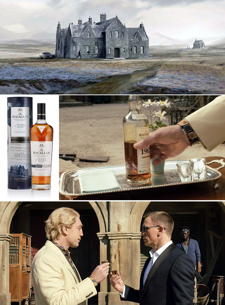 Skyfall lodge concept artwork | The Macallan Fine & Rare 1962 featured in Skyfall (2012)