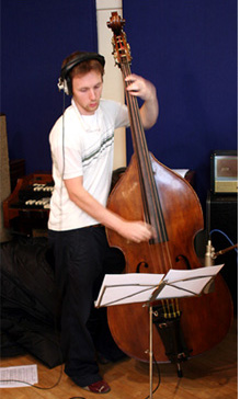 Chris Hill on Double-Bass.