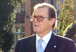 Sir Roger Moore gives his support to the campaign to preserve Bletchley Park