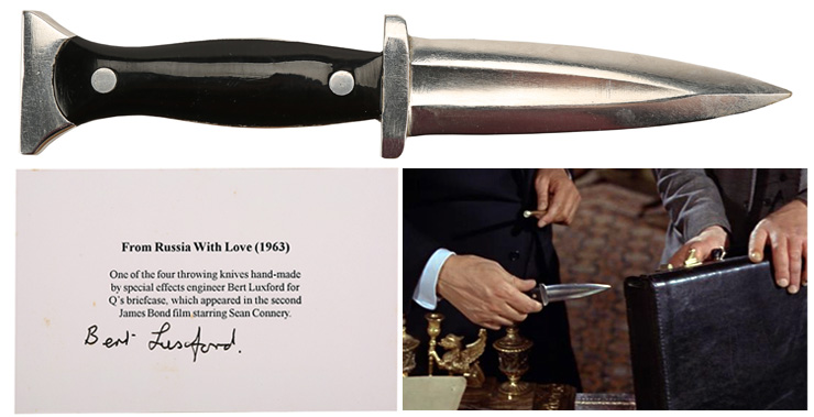 images of james bond with a knife in it shoe
