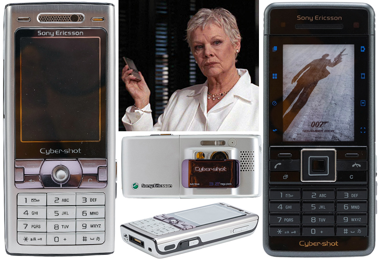 Lot #1340 - M's Stunt Cell Phone with Promotional James Bond Phone Quantum of Solace (2008)