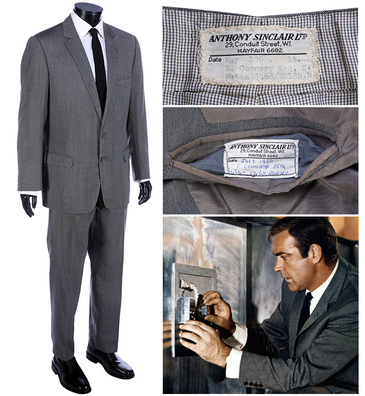 Lot #156 - James Bond's Anthony Sinclair tailored suit You Only Live Twice (1967)