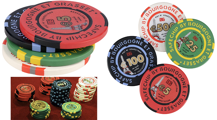 Lot #1027 - Set of Four Body Worlds Exhibition Poker Chips Casino Royale (2006)