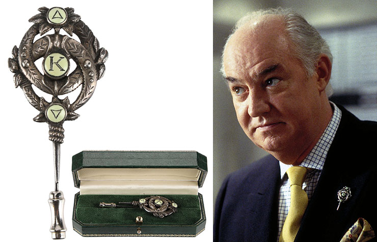 Sir Robert King's (David Calder) Lapel Pin The World Is Not Enough (1999)