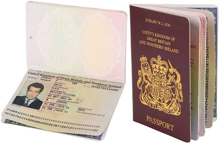 James Bond's (Pierce Brosnan) Passport Die Another Day (2002)