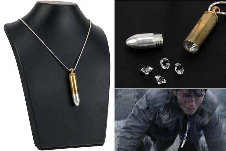 Zao's (Rick Yune) Hero Bullet Necklace with Faux Diamonds Die Another Day (2002)