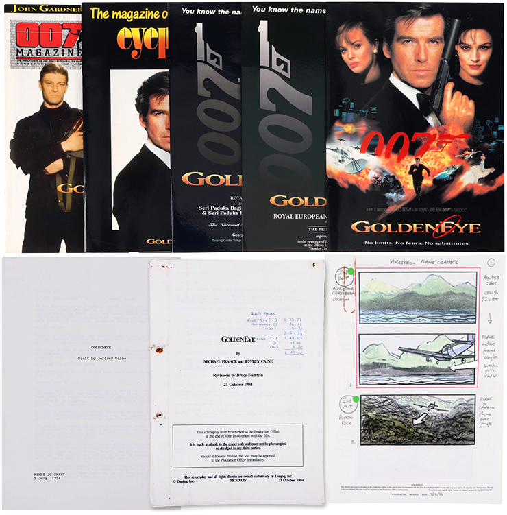 Lot #767 - Scripts, Storyboards and Production Paperwork GoldenEye (1995)