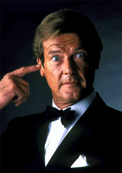 Seven-time James Bond Sir Roger Moore