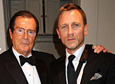 Sir Roger Moore and Daniel Craig