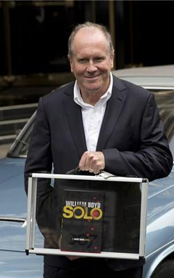 William Boyd with his new James Bond novel SOLO at the Dorchester Hotel