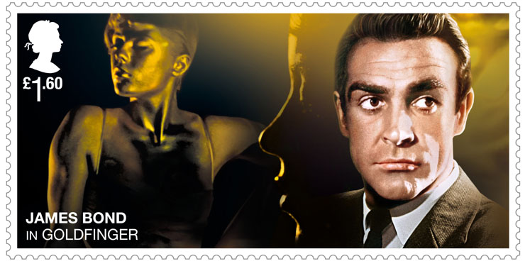 Royal Mail James Bond Stamps March 2020 - Goldfinger