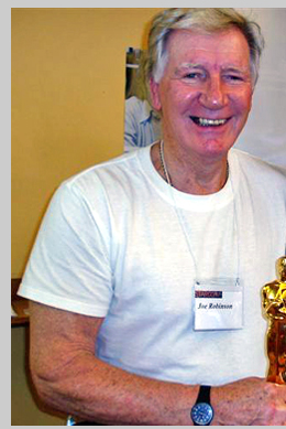 Joe Robinson with Oscar winner Norman Wanstall