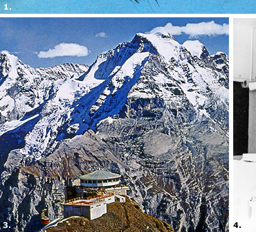 Probably Syd Cains crowning glory in production design of any film he ever worked on: Piz Gloria, Blofelds headquarters atop the Schilthorn Mountain in Switzerland for the sixth James Bond adventure, On Her Majestys Secret Service (1969).