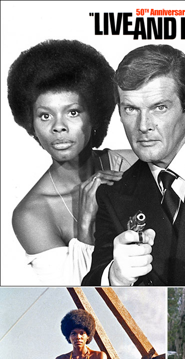 Roger Moore with Gloria Hendry and Jane Seymour Live And Let Die (1973)