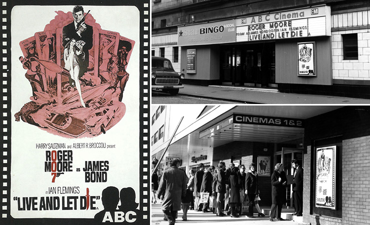 Live And Let Die (1973) ABC cinema poster | ABC Kilmarnock & Stevenage
