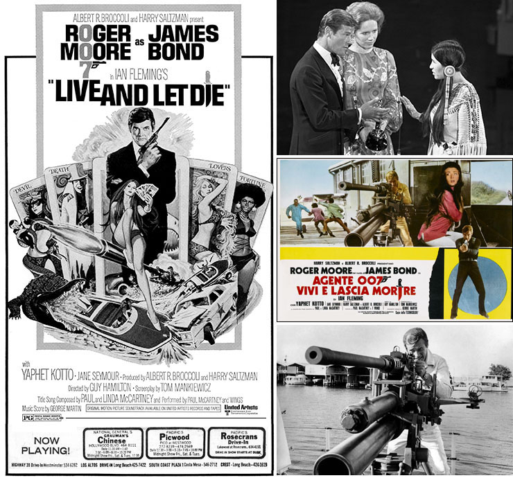 Live And Let Die (1973) publicity | Roger Moore, Liv Ullmann and Sacheen Littlefeather 1973 Academy Awards Ceremony