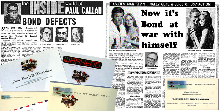 James Bond Of The Secret Service newspaper reports