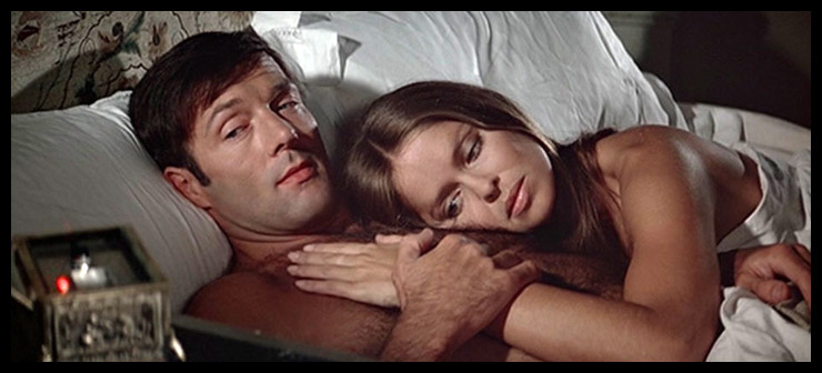 Michael Billington as KGB agent Sergei Barsov in The Spy Who Loved Me (1977) with Barbara Bach as Major Anya Amasova - Agent Triple X