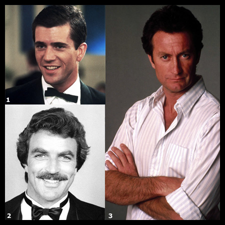 Mel Gibson, Bryan Brown and Tom Selleck