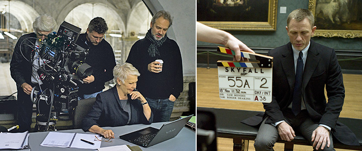 Filming Skyfall in the Old Vic Tunnels and National Gallery, London