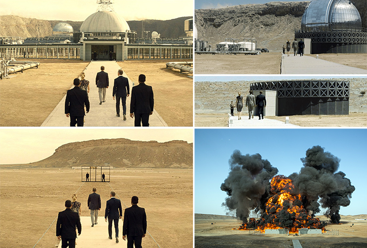 Spectre (2015) combined CGI and real visual effects