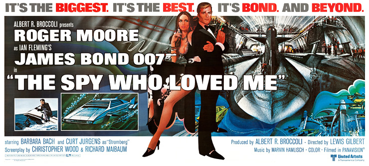 The Spy Who Loved Me poster art by Bob Peak